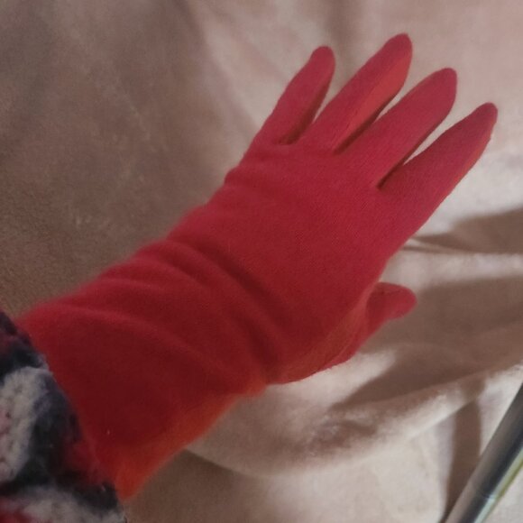 Rare Vintage Alfred Sung Wool Gloves - 2-tone Red Very Collectible - Picture 2 of 7